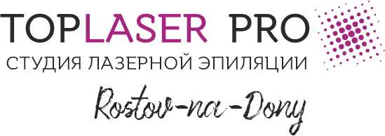 Логотип студии эпиляции TOPLASER PRO Ростов-на-Дону